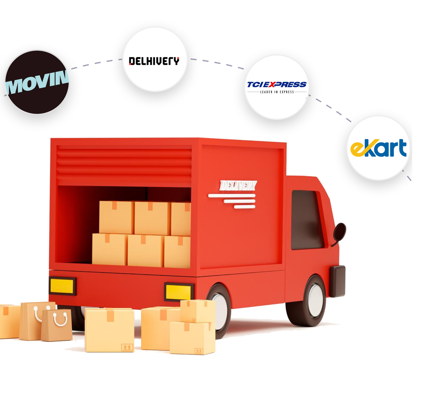 Bulkit smart courier selection feature choosing the best logistics partner for bulk shipments based on rates and delivery speed.