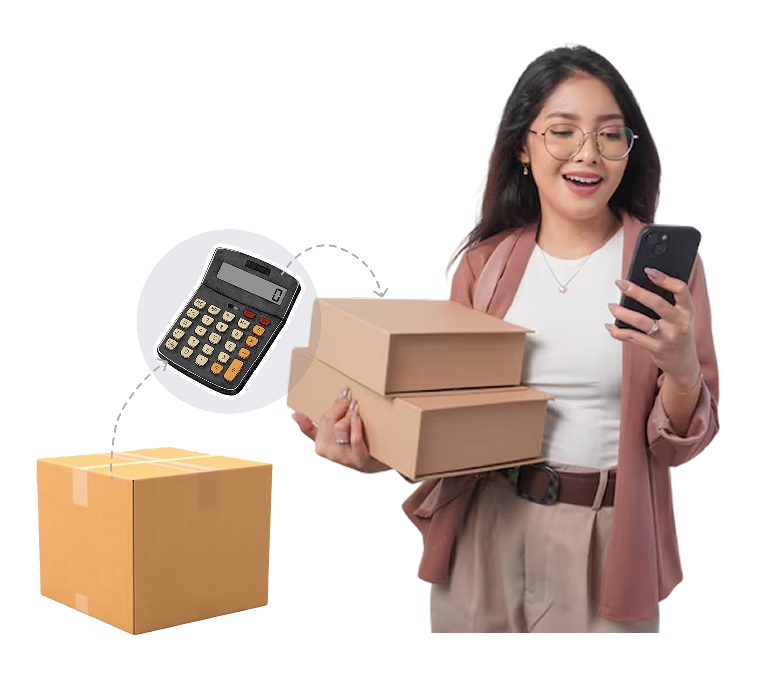 Shipping rate calculator showing courier charges based on weight and destination.